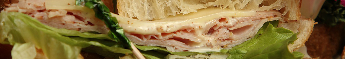 Eating Deli Sandwich Seafood at Shark's Seafood & Deli restaurant in Cleveland, OH.
